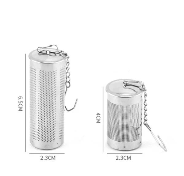 2-Pack Stainless Steel Tea Infuser Strainer Set – Fine Mesh Ball with Chain Hook - Image 10
