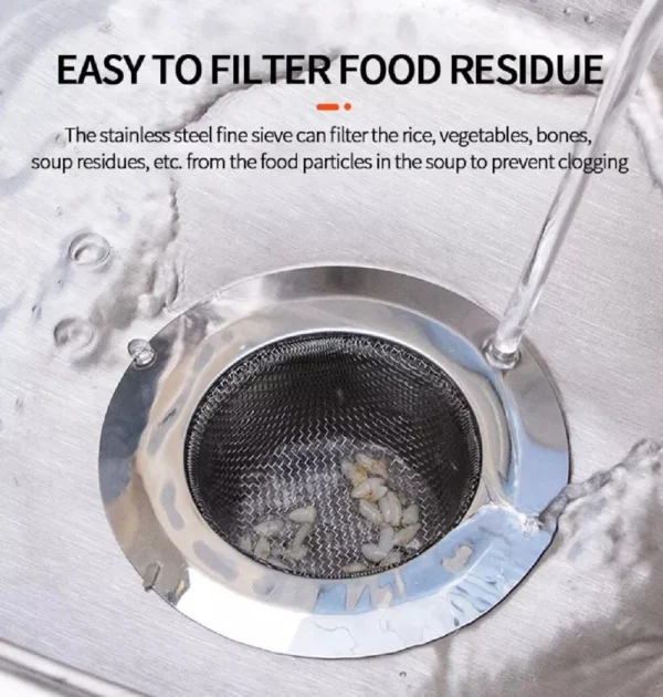 4-Pack 4.5" Sink Strainer Set – Stainless Steel Kitchen Drain Filter Catchers - Image 5