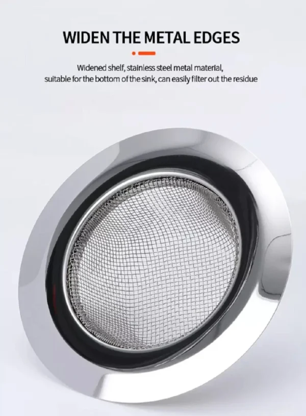 4-Pack 4.5" Sink Strainer Set – Stainless Steel Kitchen Drain Filter Catchers - Image 3