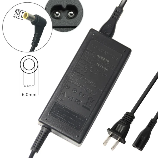 AC/DC Adapter 14V 3A Samsung Monitor TV LCD LED Power Supply Cord US - Image 4