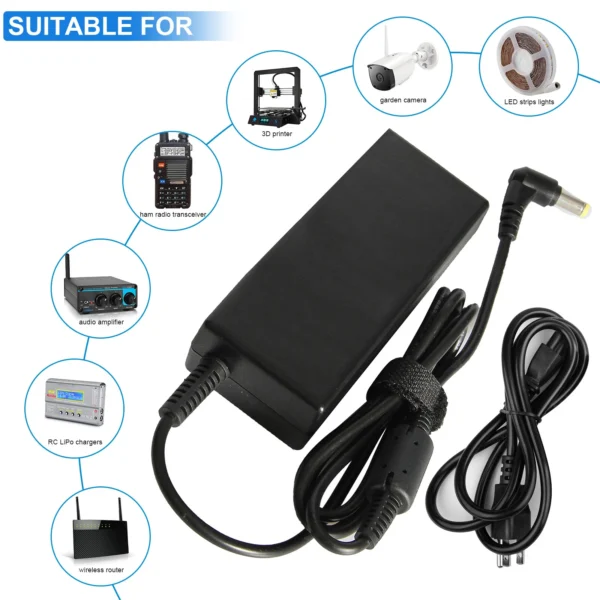 AC/DC 12V 5A Adapter Power Supply for iMAX EC6 B5 B6 LiPo Balance Charger USA