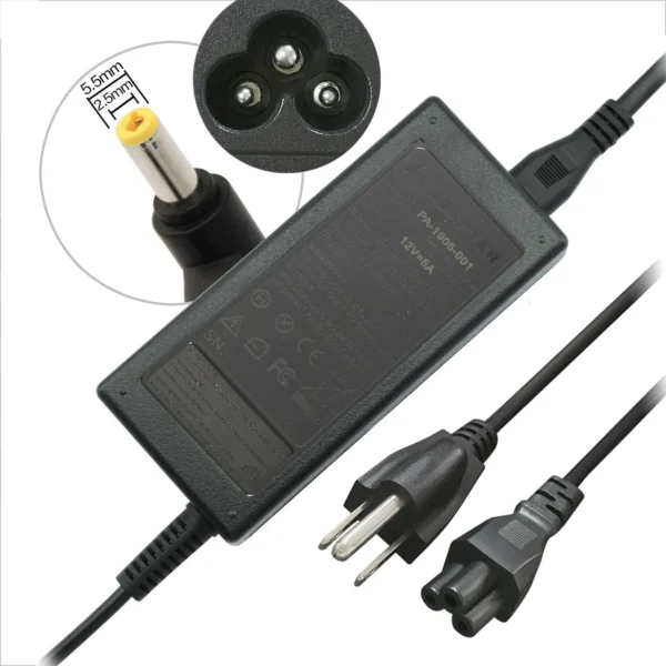 12V 5A 60W AC Power Adapter for iMAX Charger EC6 B5 B6 5.5mm*2.5mm US - Image 2