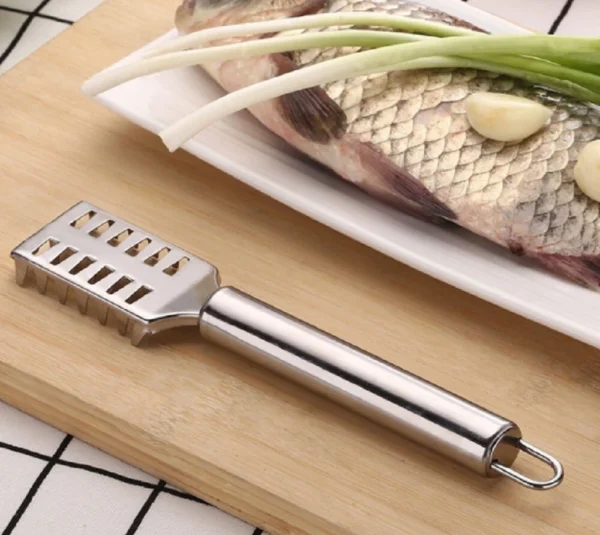 Stainless Steel Fish Scaler Brush – Scale Scraper & Skin Remover Seafood Tool - Image 3